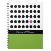 Carnet Points de jeu monogrammes Black Pink (Devant)