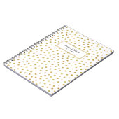 Carnet Points de parties scintillant or (Côté gauche)