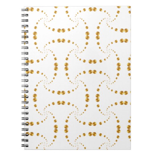 Carnet Points dorés élégants (Devant)