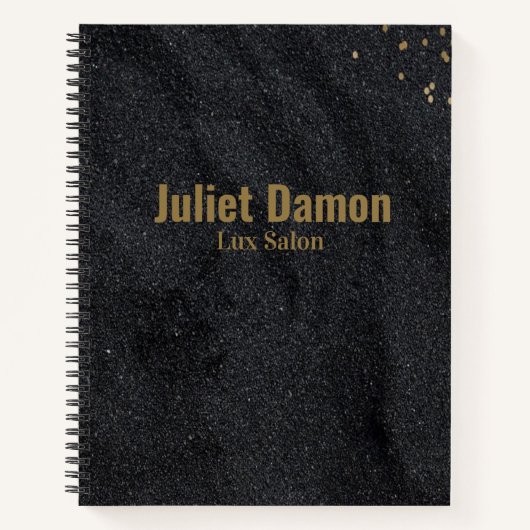 Carnet Points dorés sur charbon noir (Devant)