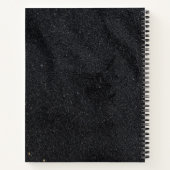 Carnet Points dorés sur charbon noir (Dos)