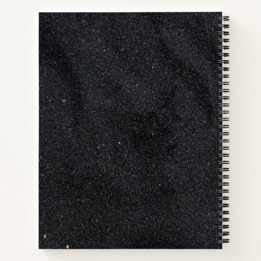 Carnet Points dorés sur charbon noir (Dos)