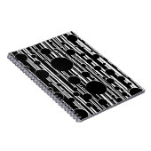 Carnet Points et rayures noirs et blancs (Côté Droit)