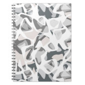 Carnet Points gris clair motif Abstrait tacheté (Devant)