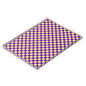 Carnet Points jaunes sur fond violet STaylor (Côté gauche)