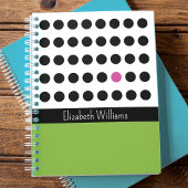 Carnet Points ludiques monogrammes Black Pink