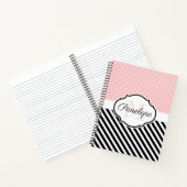 Carnet Points mignons et bandes (Intérieur)