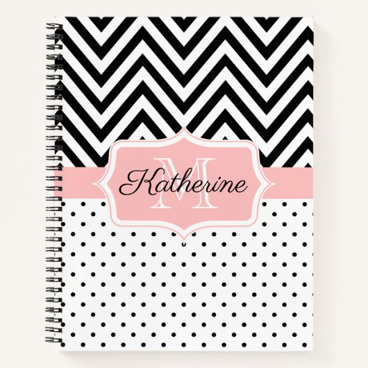 Carnet Points mignons et Chevron (Devant)