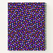 Carnet Points mignons Points Bleu Clair Violet Personnali (Dos)