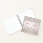 Carnet Points Modernes Féminins,Faux Cils (Intérieur)