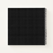 Carnet Points Noir Blanc Polka Nom du point Esquisse (Dos)