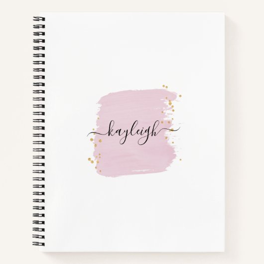 Carnet Points Or Broussailleux Brush Stroke (Devant)