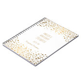 Carnet Points Or tendance du jour du mariage (Côté gauche)