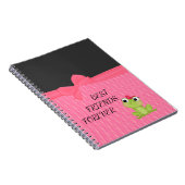 Carnet Points polka, Grenouille mignonne - Message motiva (Côté Droit)