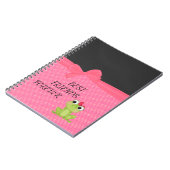 Carnet Points polka, Grenouille mignonne - Message motiva (Côté gauche)