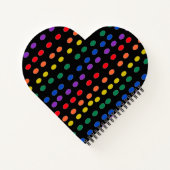 Carnet Points Rainbow Candy sur noir (Dos)