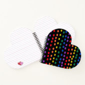 Carnet Points Rainbow Candy sur noir (Intérieur)