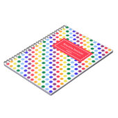 Carnet Points Rainbow Fuzzy amusants Personnalisés (Côté gauche)