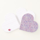 Carnet points roses, violets et gris (Intérieur)