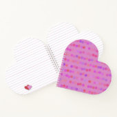 Carnet points roses, violets et orange (Intérieur)