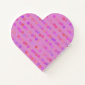 Carnet points roses, violets et orange (Dos)