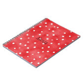 Carnet Points Rouges Blancs (Côté gauche)