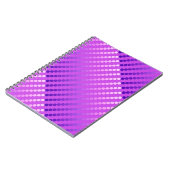 Carnet Points satinés - violet et orchidée (Côté gauche)
