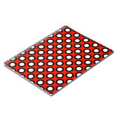 Carnet Points tournés rétros, rouge, noir et blanc (Côté gauche)
