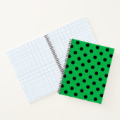 Carnet Points verts et noirs (Intérieur)