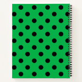 Carnet Points verts et noirs (Dos)