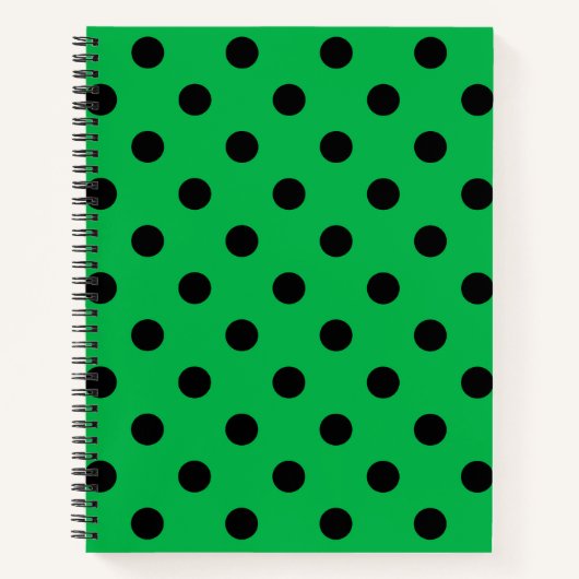 Carnet Points verts et noirs (Devant)