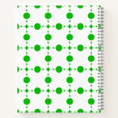 Carnet Points verts, Motif à pois, Pois, Pointillé (Dos)