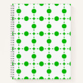 Carnet Points verts, Motif à pois, Pois, Pointillé (Devant)