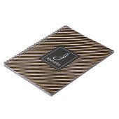 Carnet pointu à huile rose et or (Côté gauche)