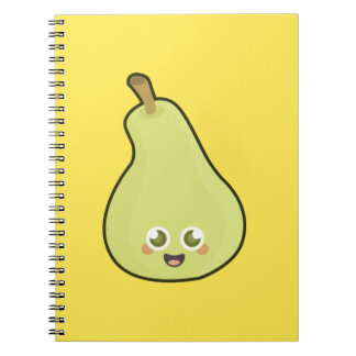 Carnet Poire de Kawaii