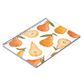 Carnet Poires jaunes : Arrière - plan blanc sans couture. (Côté gauche)