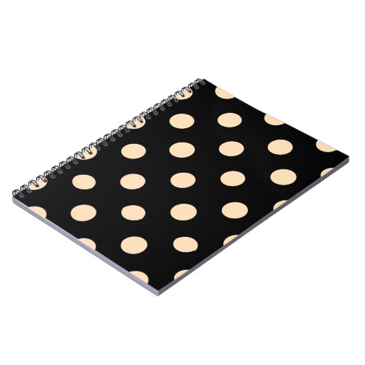 Carnet Pois Black Cream (Côté gauche)