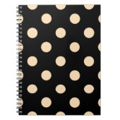Carnet Pois Black Cream (Devant)