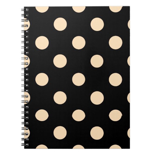 Carnet Pois Black Cream (Devant)