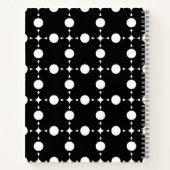 Carnet Pois blancs, Motif à points Polka, points, pointil (Dos)