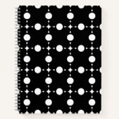 Carnet Pois blancs, Motif à points Polka, points, pointil (Devant)