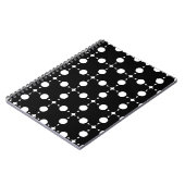 Carnet Pois blancs, Motif à points Polka, points, pointil (Côté gauche)