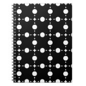 Carnet Pois blancs, Motif à points Polka, points, pointil (Devant)