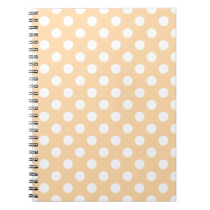 Carnet Pois blancs sur beige