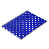 Carnet pois blancs sur bleu (Côté gauche)