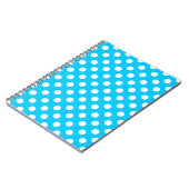 Carnet Pois blancs sur bleu électrique (Côté gauche)