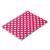 Carnet Pois blancs sur cerise (Côté gauche)