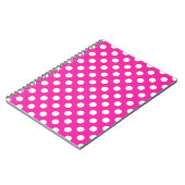 Carnet Pois blancs sur fuchsia (Côté gauche)