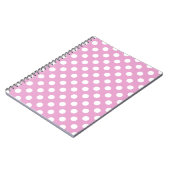 Carnet Pois blancs sur rose pâle (Côté gauche)