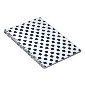 Carnet Pois bleu marine foncé (Côté Droit)